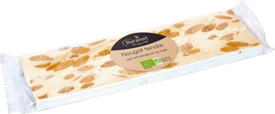 Nougat tendre en barre bio - 50g