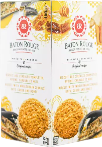 Biscuits avoine complète, caroube et miel - 160g - Image 2