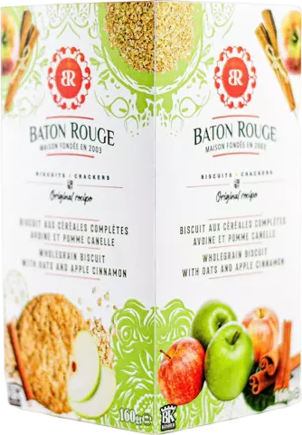 Biscuits saveur pomme à l'avoine complète et à la cannelle - 160g - Image 2