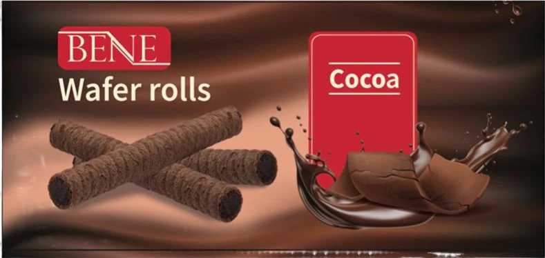 Gaufrettes roulées fourrées cacao - 140g - Image 2