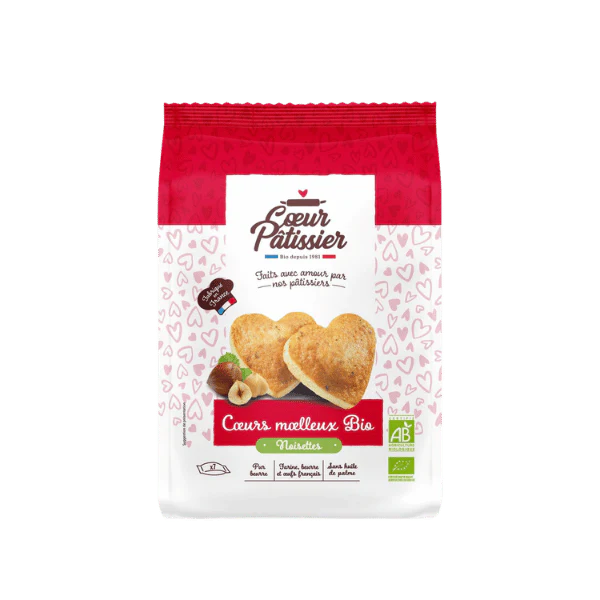 Coeurs moelleux noisette bio - 180g