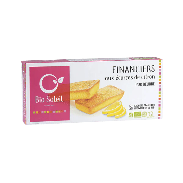 Financiers pur beurre aux écorces de citron bio - 5x25g - Image 3
