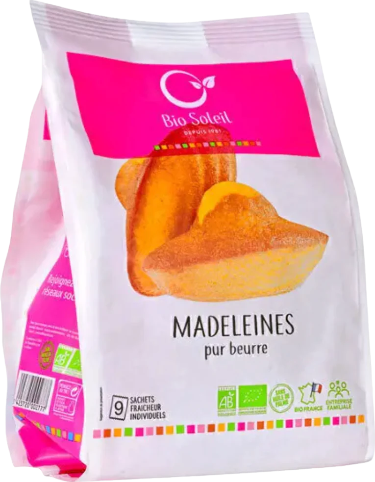 Madeleines pur beurre bio - 200g