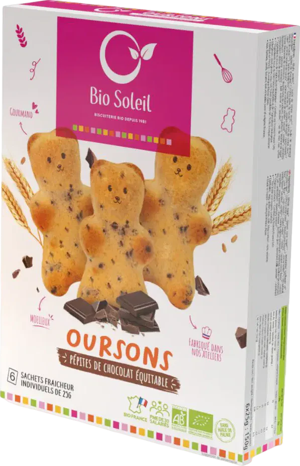 Oursons pépites de Chocolat Equitable Bio - 150g - Image 2