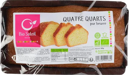 Quatre-quarts pur beurre bio - 260g