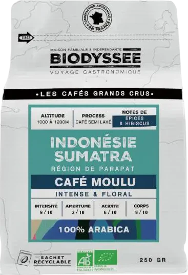 Café moulu grand cru Indonésie bio - 250g