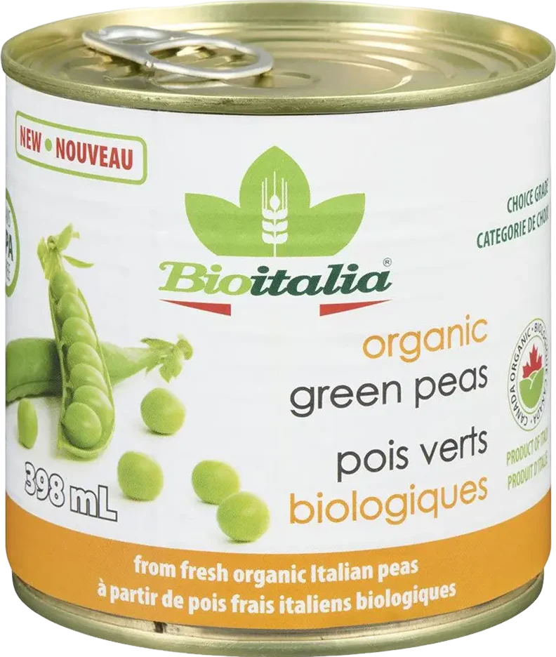 Petits pois verts bio - 398ml