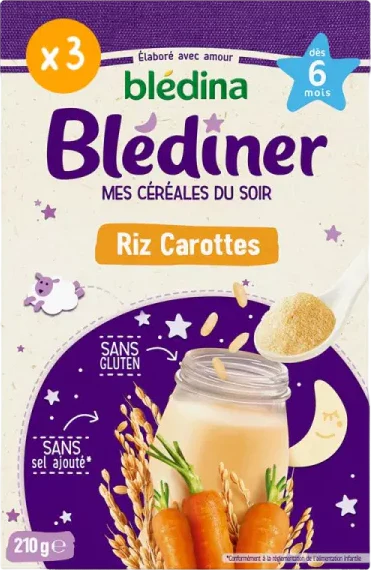Mes céréales du soir riz carottes - 210g - Image 2