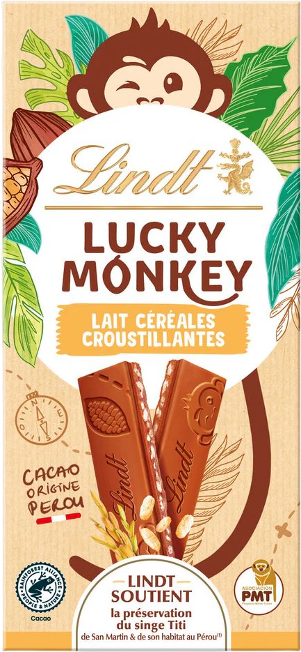 CADEAU Tablette de chocolat au lait céréales croustillantes - 100g