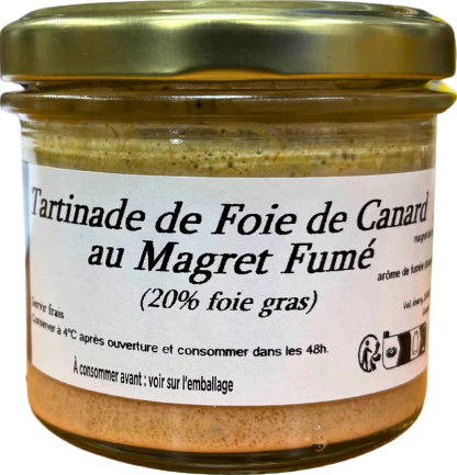 Tartinade de foie de canard au magret fumé (20% foie gras) - 120g - Image 2
