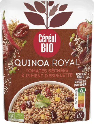 Quinoa royal tomates séchées et piment d'espelette bio - 220g