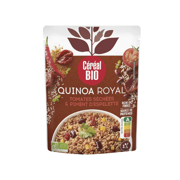 Quinoa royal tomates séchées et piment d'espelette bio - 220g - Image 2