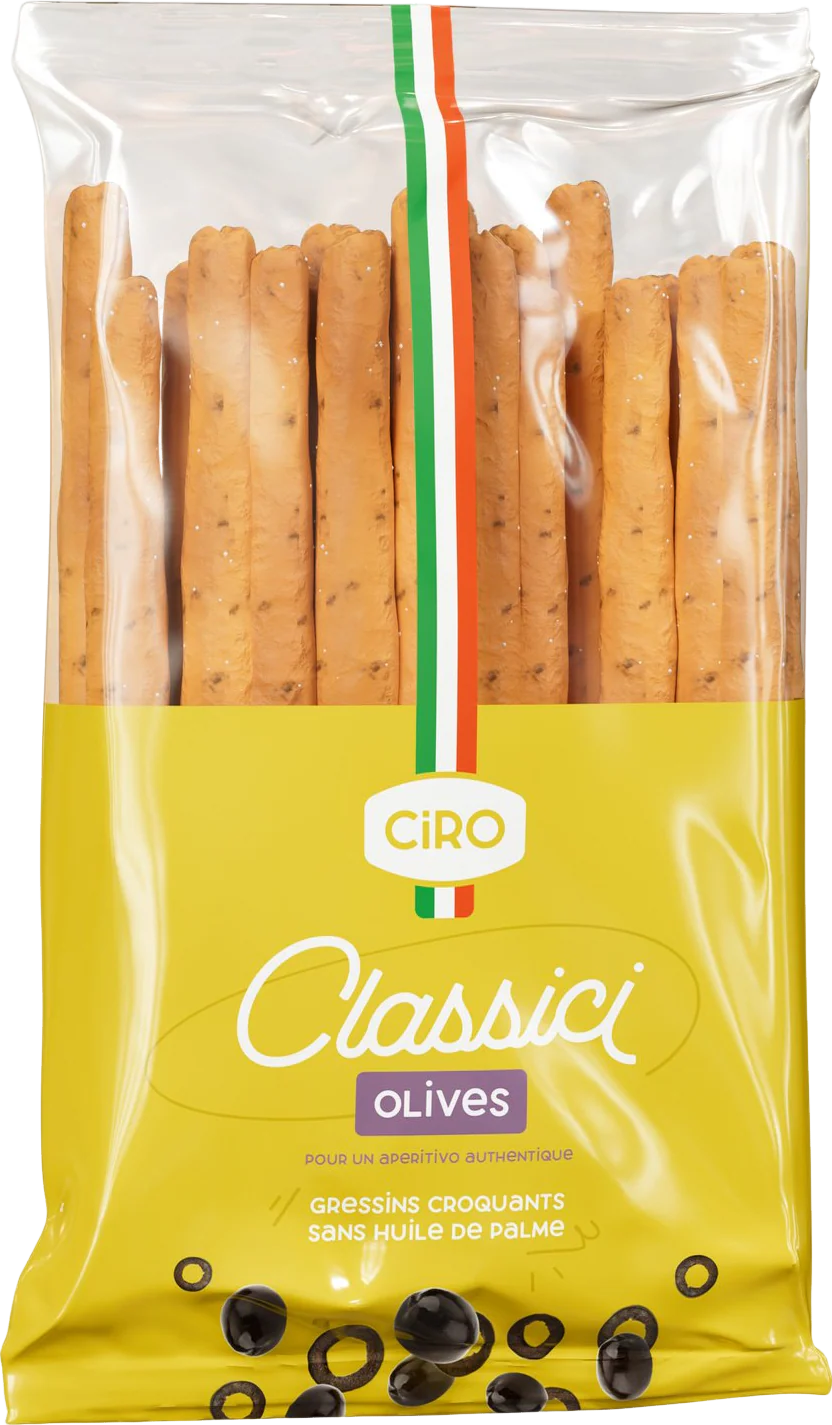 Gressins aux olives - 200g