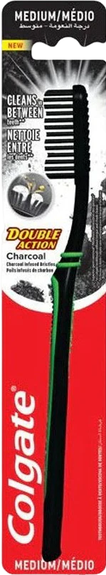 Brosse à dents medium double action charbon - 1 unité - Image 4
