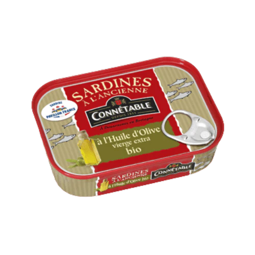 Sardines à l'huile d'olive vierge extra bio - 135g - Image 2