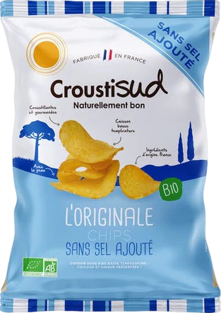 Chips sans sel ajouté bio - 100g