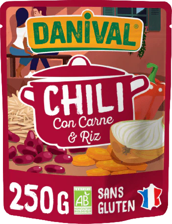 Chili con carne riz bio - 250g