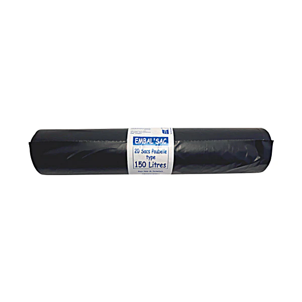 Sacs poubelles 150L avec lien de fermeture - x20 sacs - Image 2