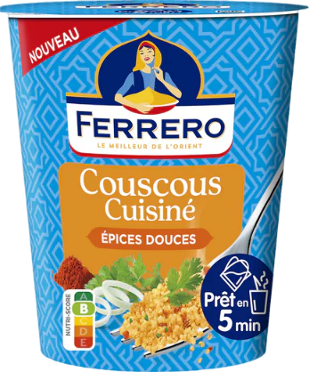 Cup couscous cuisiné épices douces - 80g