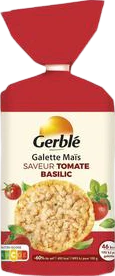 Galette de maïs saveur tomate basilic - 123g