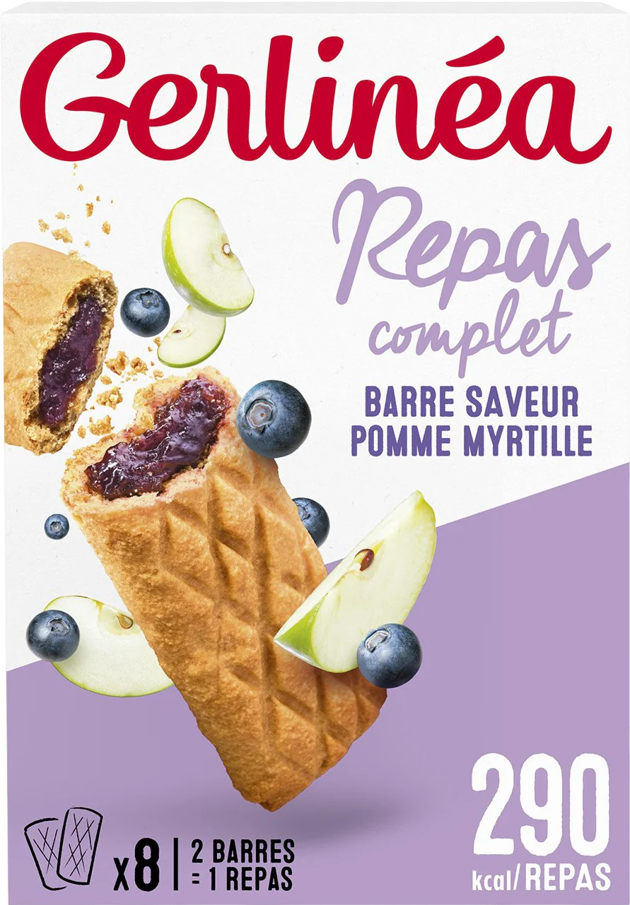 Barres fourrées pomme myrtille - 360g