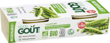 Purée de petits pois bio - dès 4 mois - 2x120g