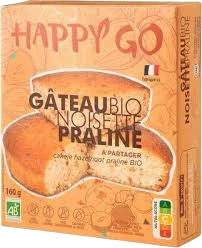 Gâteau noisette praline bio - 160g