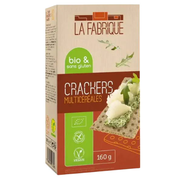 Crackers multicéréales sans gluten bio - 165g