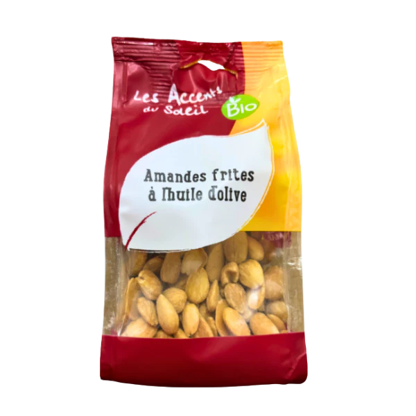 Amandes frites à l'huile d'olive bio - 125g