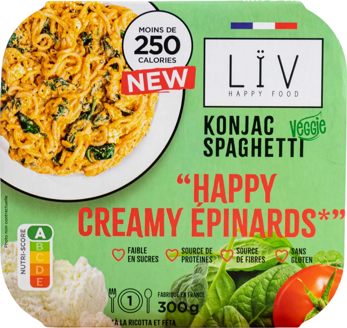Plat konjac ricotta épinards - 300g