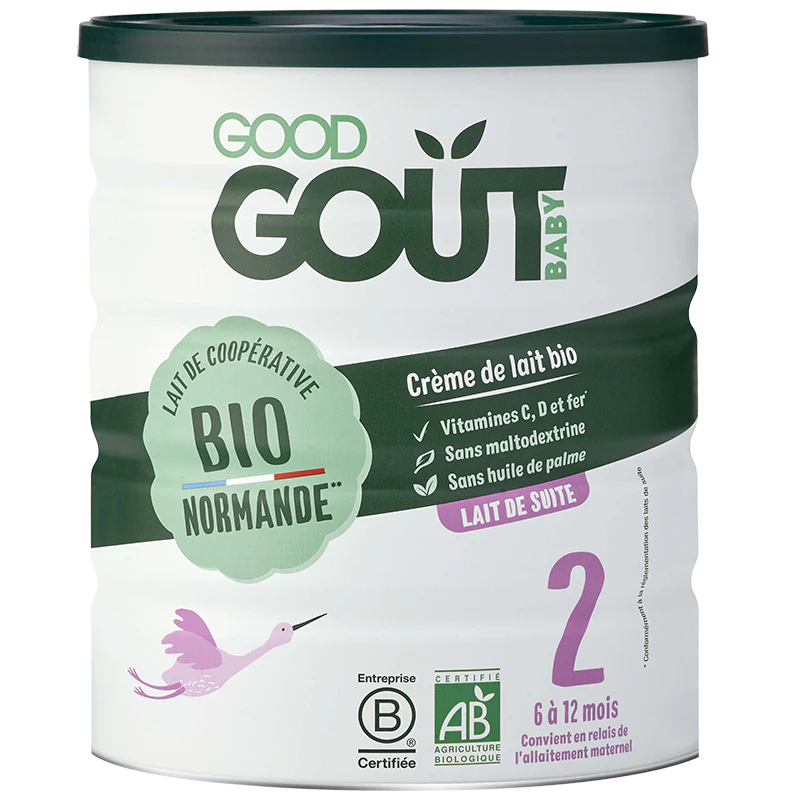 Lot de 6 laits de suite bio dès 6 mois Good Goût - Image 2