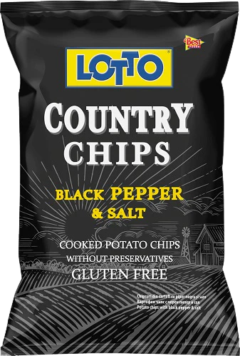 Chips poivre noir et sel - 150g
