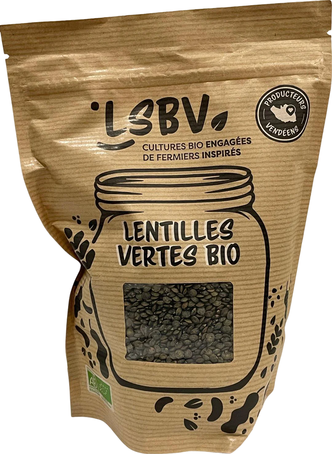 Lentilles vertes bio - 500g - Image 2