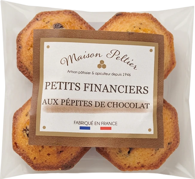 Financiers aux pépites de chocolat - 60g