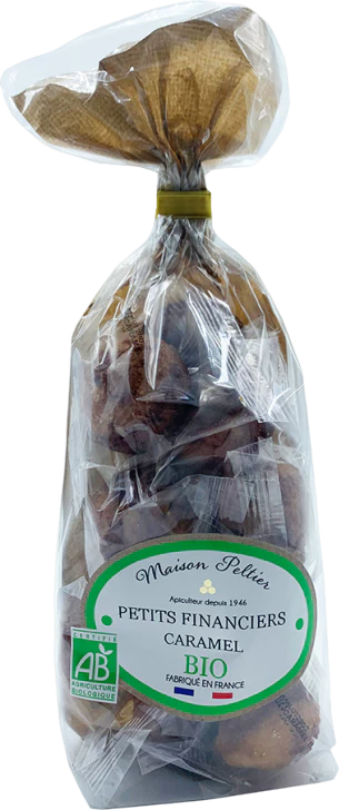 Petits financiers aux éclats de caramel au miel de France bio - 160g