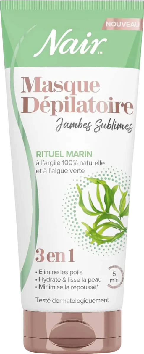 Masque dépilatoire pour jambes 3en1 rituel marin algue verte - 180ml
