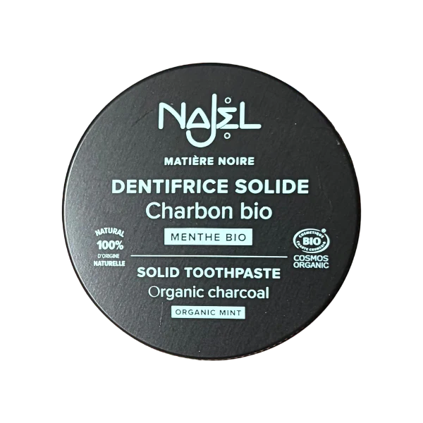 Dentifrice solide au charbon à la menthe bio - 33g - Image 2