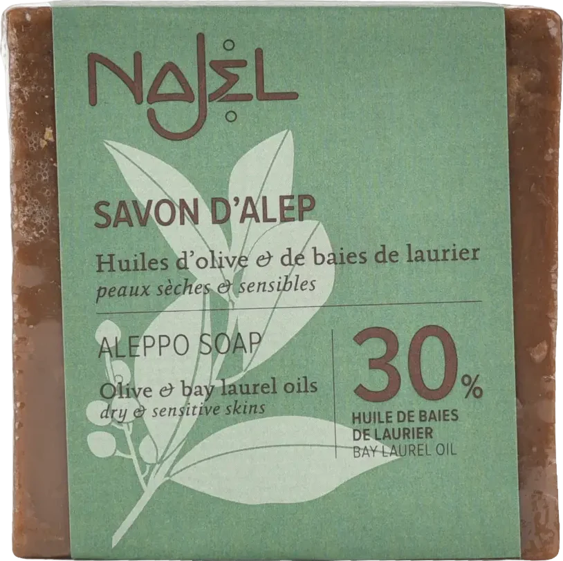 Savon d'Alep traditionnel peau sèche et sensible - 185g