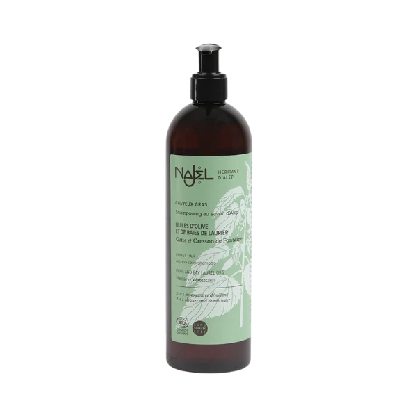 Shampoing au savon d'Alep 2 en 1 - Cheveux gras - 1L - Image 2