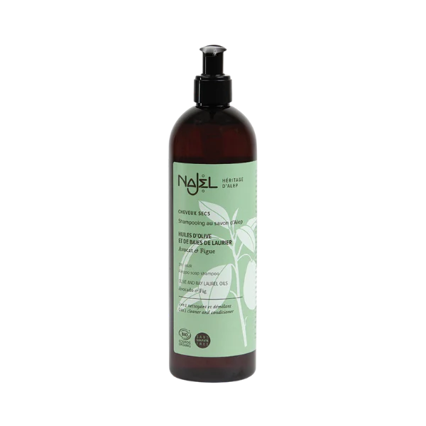 Shampoing au savon d'Alep 2 en 1 - cheveux secs - 1L - Image 2