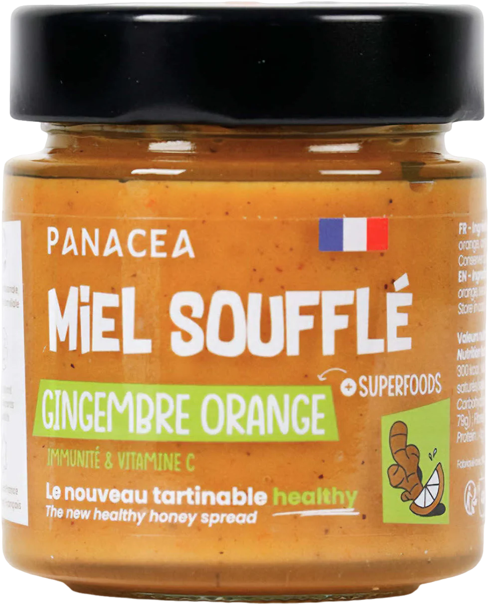 Miel soufflé gingembre orange - 180g