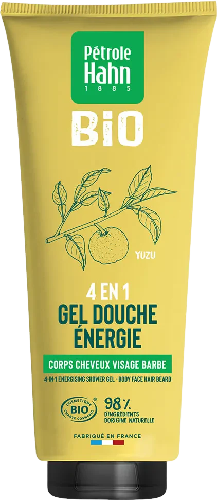 Gel douche énergie yuzu 4 en 1 bio - 250ml