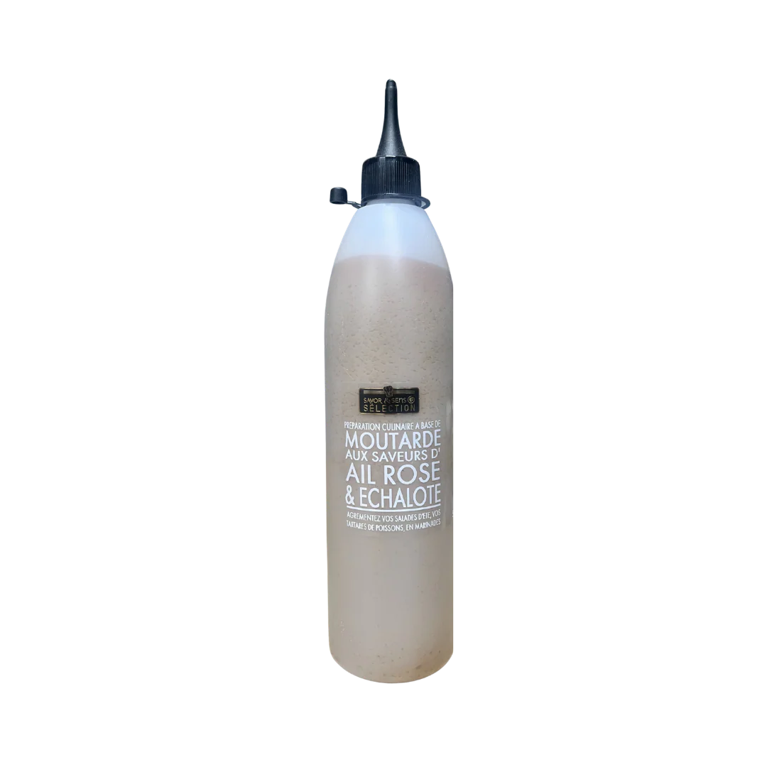 Moutarde à l'échalote et l'ail rose - 500ml