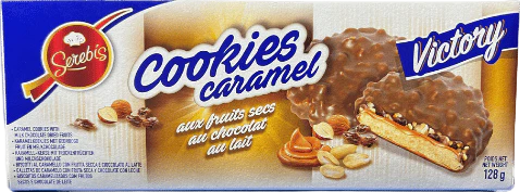 Cookies caramel fruits secs chocolat au lait - 130g - Image 2
