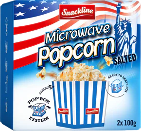Popcorns salés micro-onde - 2x100g - Image 2