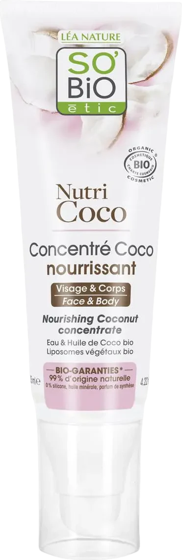 Concentré coco nourrissant visage & corps bio - 125ml