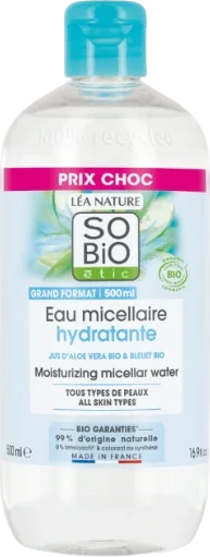 Eau micellaire hydratante aloe vera bio - 500ml