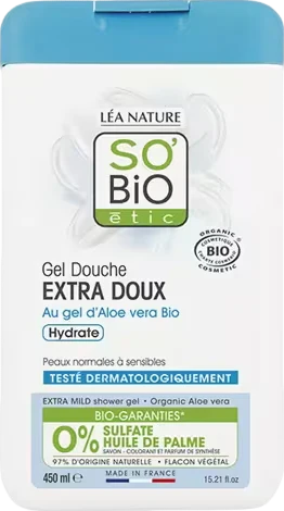 Gel douche extra doux à l'Aloe Vera bio - 450ml