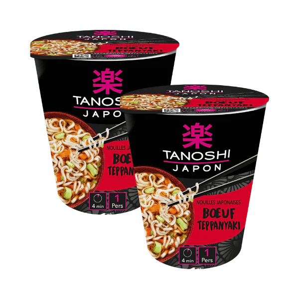 Cup de nouilles japonaise boeuf teppanyaki - 2X65g