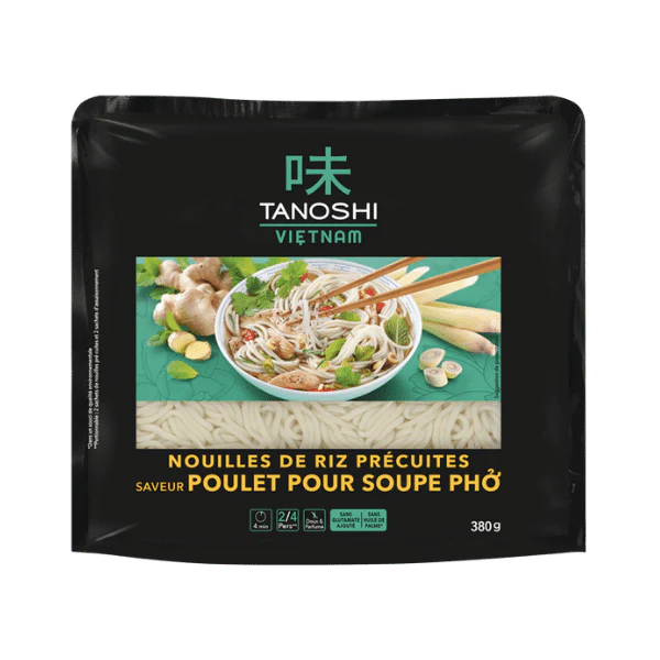 Nouilles de riz précuites pour soupe Pho saveur poulet - 380g - Image 2